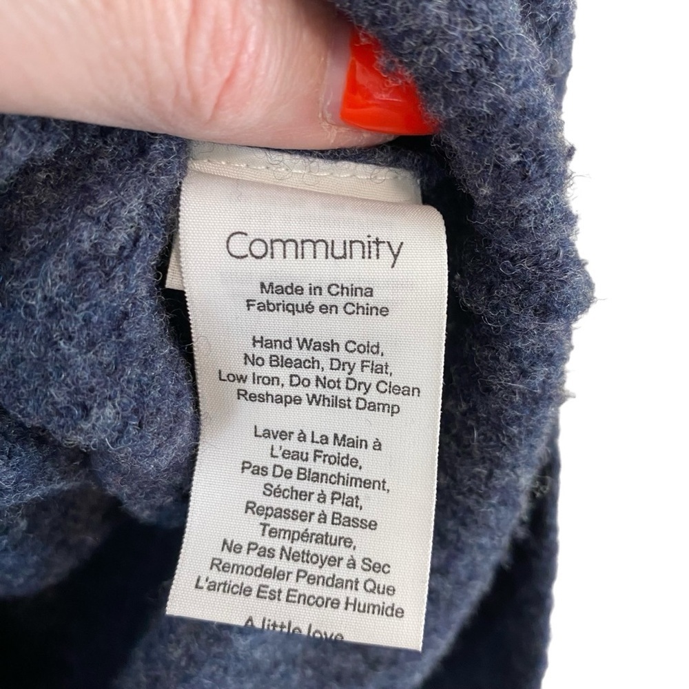 Aritzia - Community Blue Wool Blend Sleeveless Sweater - Size S-M - Picture 7 of 8